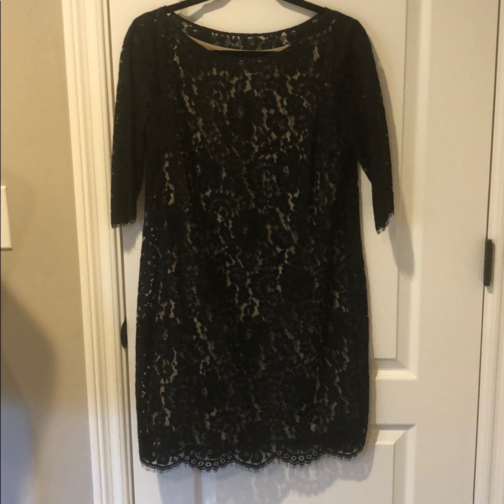 Robert Rodriquez Black Lace Dress-Size 6